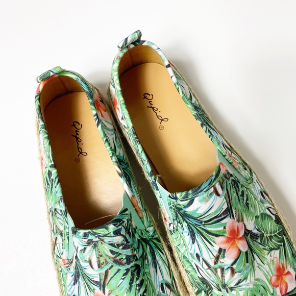 Qupid Tropical Print Women Espadrilles - Picture 5 of 5